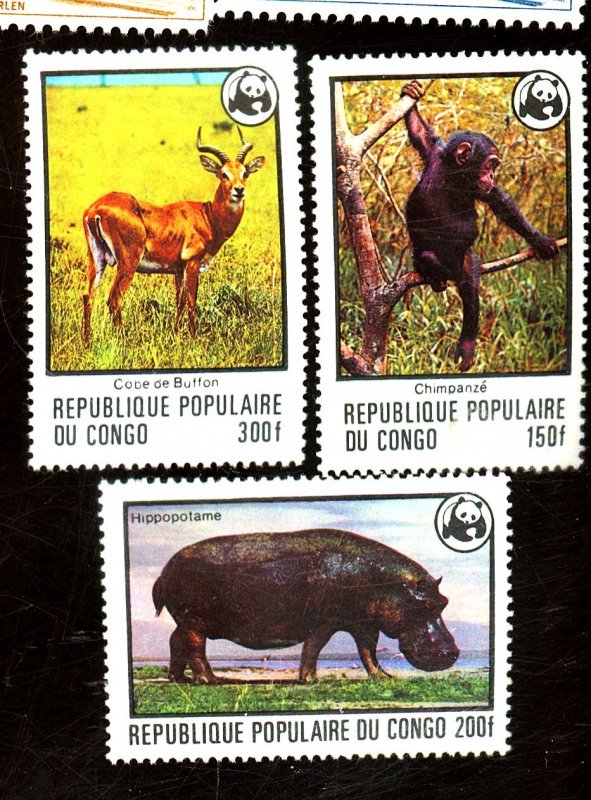 CONGO PEOPLES REP 456-8 MINT FVF OG NH Cat $29