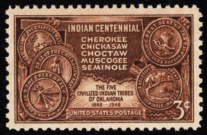 US 972 MNH VF 3 Cent Indian Centennial