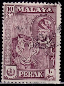 Malaya, Perak, 1957, Sultan Yussuf Izzudin Shah, 10c, used