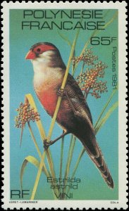 French Polynesia 1980 Sc 349-351 Bird Waxbill Fruit Dove Tern CV $6