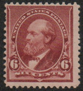 USA #224 Fine+ mint, no gum, rich color! Retail $50