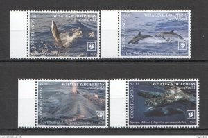 2020 Cook Islands Whales & Dolphins !!! Sale Marine Life Fauna Set ** Nw715