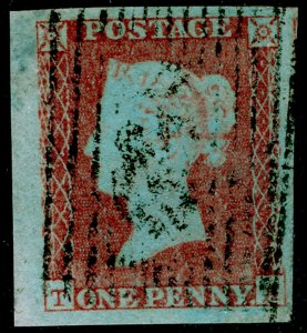 SG8, 1d red-brown, FINE USED. Cat £50. 