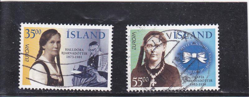 Iceland  Scott#  818-9  Used