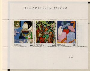 Portugal  s Sc 1762a  1990 Paintings stamp sheet mint NH