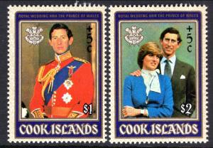 Cook Islands B97-B98 Royal Wedding MNH VF