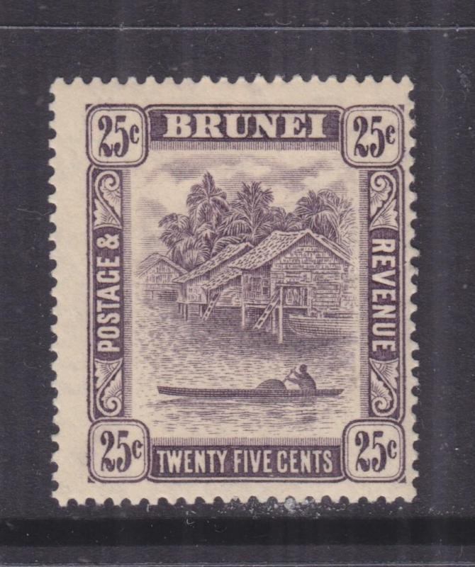 BRUNEI, 1908 Mult. CA, 25c. deep Lilac, lhm.