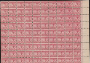 716 MNH pane Skier, Winter Olympics (see picture & description)