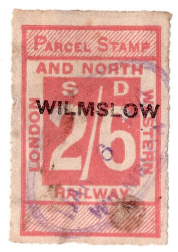 (I.B) London & North Western Railway : Parcel Stamp 2/6d (Wilmslow) 