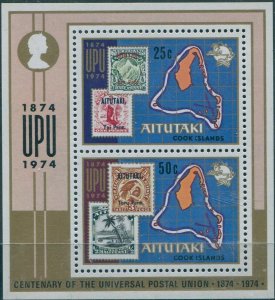 Aitutaki 1974 SG122 UPU MS MNH