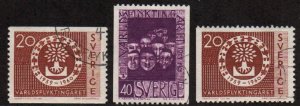 Sweden # 553 - 555 MNH