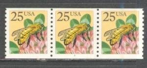 SCOTT  2281f  HONEY BEE  25¢  PNC3  PLATE #2  MINT NEVER HINGED