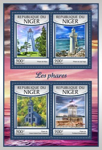 NIGER - 2017 - Lighthouses - Perf 4v Sheet - MNH