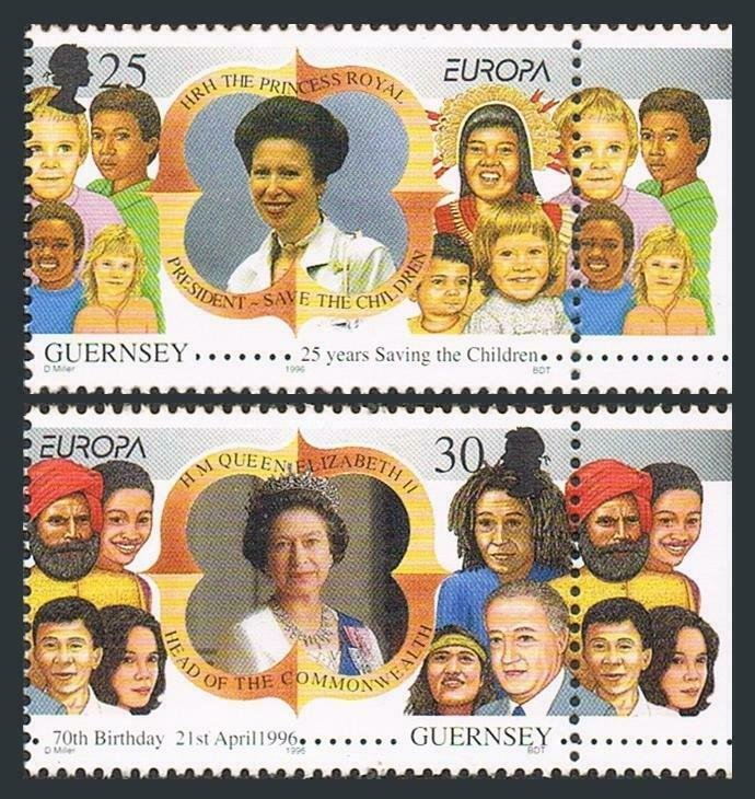 Guernsey 564-565,MNH.Michel 691-692. EUROPE CEPT-1996.Women of Achievement.