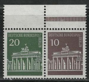 Germany Berlin Scott # 9N252, 9N251, mint nh, se-tenant, Mi # W41