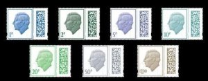 Great Britain United Kingdom 2022 King Charles III definitives set 7 stamps MNH