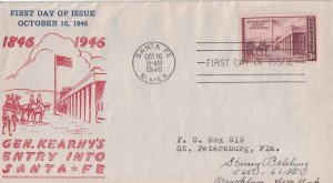 1946 FDC, #944, 3c Kearny Expedition, Fidelity