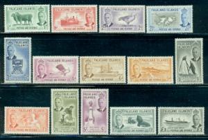 Falkland Islands #107-120  Mint  Scott $209.65