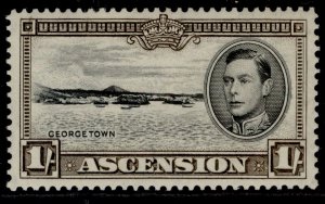 ASCENSION GVI SG44, 1s black & sepia , M MINT. Cat £22. PERF 13½