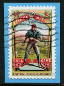 4341 US 42c Take Me Out to the Ball Game SA, used on paper
