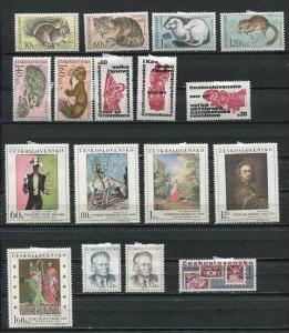 Czechoslovakia  1967 Accumulation Complete Sets MH Cv 84 Euro