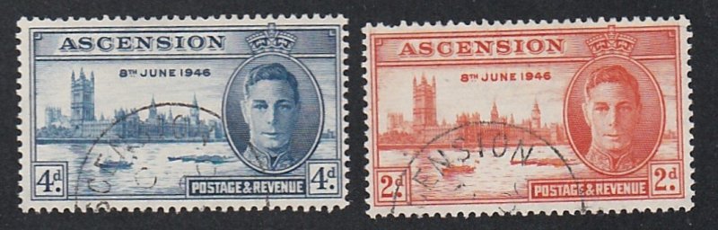 Ascension # 50-51, World War II Peace Issue, Used, 1/2 Cat.