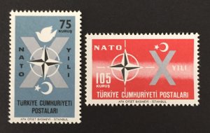 Turkey 1962 #1545-6, MNH, CV $.85