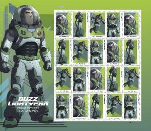 US 5709-5712 5712b Go Beyond Buzz Lightyear F sheet 20 MNH 2022