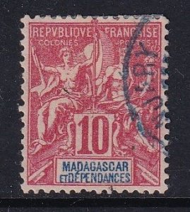 Malagasy Republic  #34  used 1900  Navigation and commerce 10c