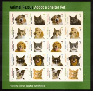 US 2010 Animal Rescue Full Sheet; Scott 4460a; MNH