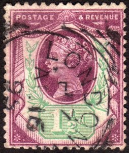 1887, Great Britain, 1 1/2p, Used, Sc 112, Sg 198