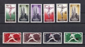 Spain 1960 Full Set Int.Congress Philately Sc#931-936,C161-163 MNH Luxe