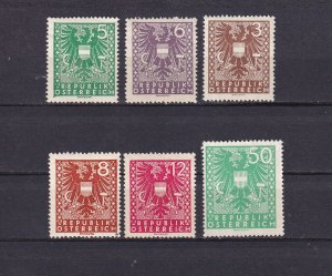 SA21g Austria 1945  New National Arms mint and MNG stamps