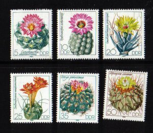 German Democratic Republic DDR #2349-2354 MNH 1983  cacti