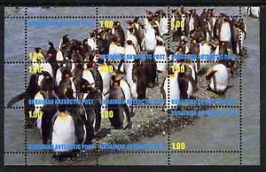 UKR. ANTARCTICA - 1998 - Penguins #1 - Perf 9v Sheet - M N H - Private Issue