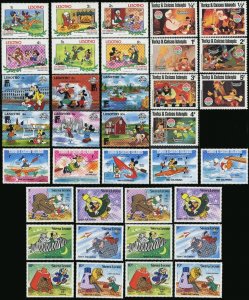 Disney Topical Animation Mickey Mouse Pinocchio Goofy Donald Duck Postage MNH