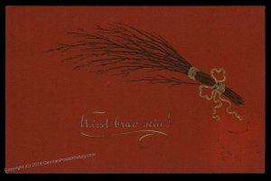 Austria 1912 Classic Krampus Devil Christmas Card USED 95264