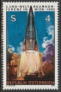 1982 Austria - Sc 1219 - MNH VF - 1 single - Rocket Lift off