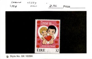 Ireland, Postage Stamp, #1097 Mint NH, 1998 Love (AB)
