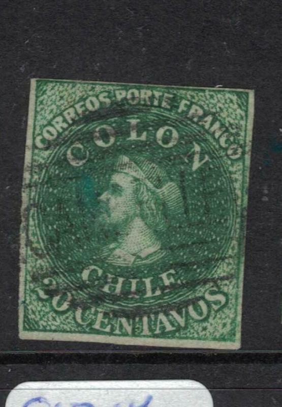 Chile SC 13a Item Two Four Margins VFU (6dvs) 