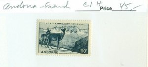 ANDORRA FRENCH #C1, Mint Hinged, Scott $45.00