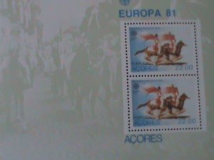 ​PORTUGALACORES-1981 EUROPA'81-S/S MNH-VF WE SHIP TO WORLDWIDE & COMBINE