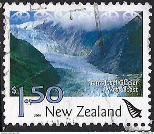 NEW ZEALAND 2006 QEII $1.50 Multicoloured, Scenery-Franz Josef Glacier-West C...