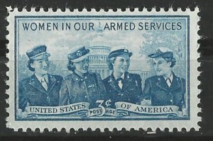 USA # 1013  Women in Armed Forces   (1) Mint NH