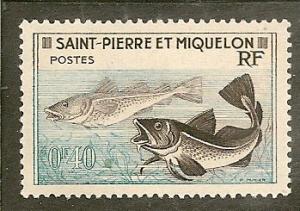 St, Pierre & Miquelon       Scott 351   Fish      MNH