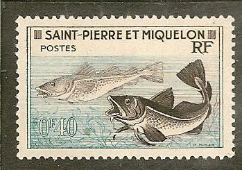 St, Pierre & Miquelon       Scott 351   Fish      MNH