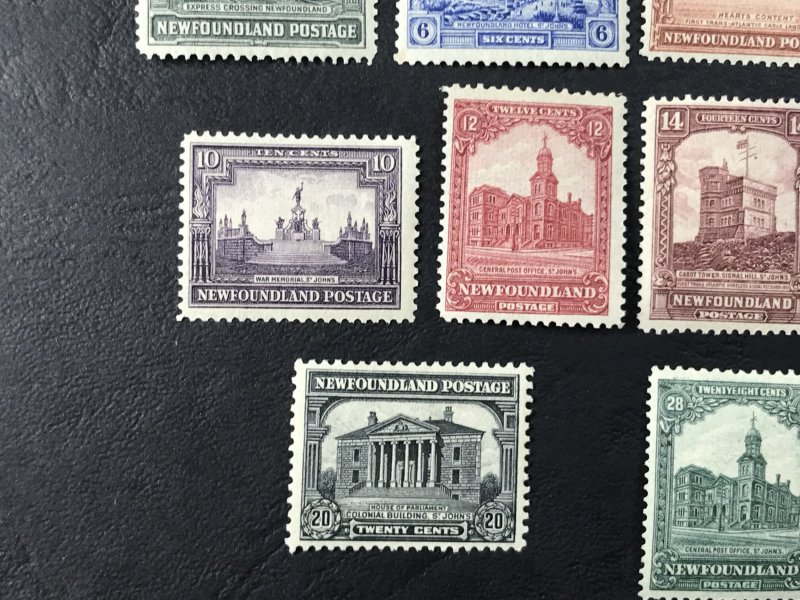 NEW FOUNDLAND # 145-159-MINT/HINGED------COMPLETE SET------1928