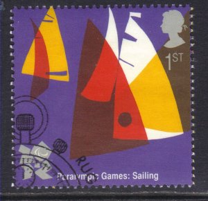 GB 2011 QE2 1st Olympic & Paralympics Sailing Ex Fdc SG 3195 ( E14 )