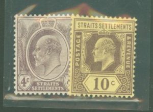 Straits Settlements #112/116 Mint (NH)