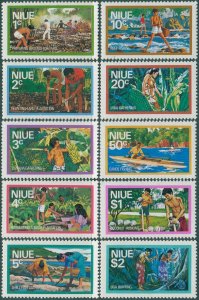 Niue 1976 SG198-207 Food Gathering set MNH